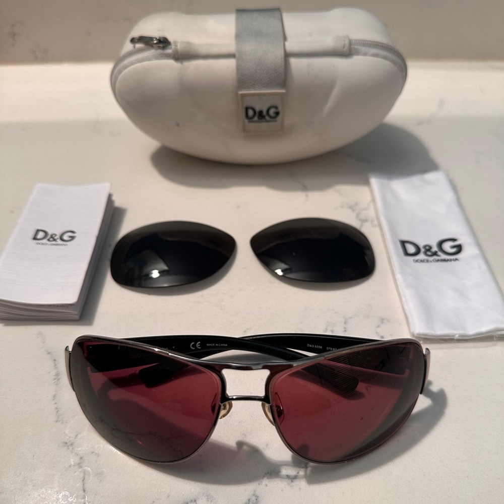 D&G sunglasses complete with new original lenses case, new cloth & booklet.